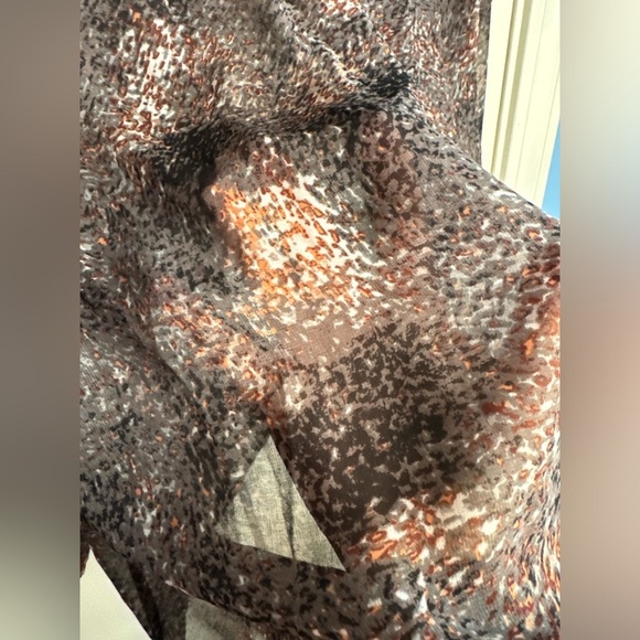 Daniel Rainn Blouse Long Sleeve Semi-Sheer Size Medium - Picture 8 of 10